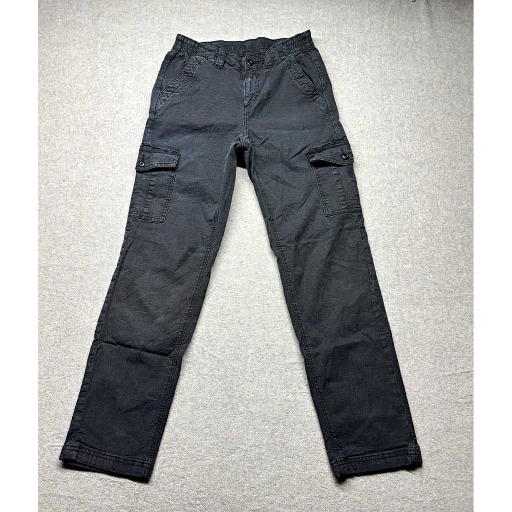 American Eagle Outfitters Women's Gray Stretch Cargo Pants Straight 28" Inseam